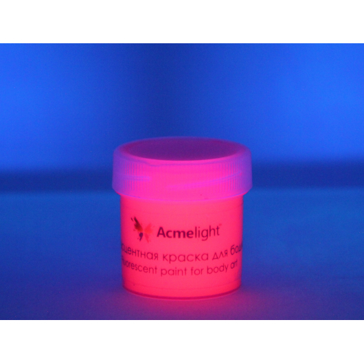 Аквагрим флуоресцентний AcmeLight для тіла рожевий 25 мл - изображение 2 - интернет-магазин tricolor.com.ua