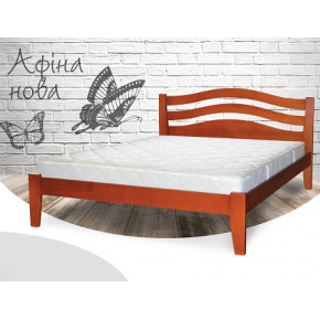 Кровать Афина-новая 90х190 бук, цвет натуральное дерево - интернет-магазин tricolor.com.ua