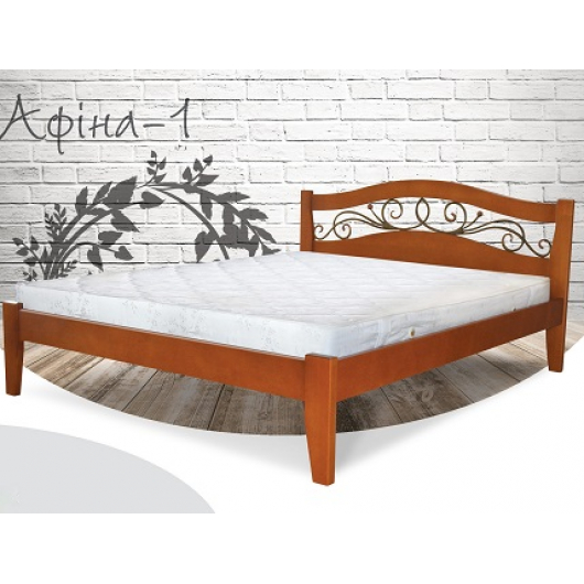 Кровать Афина 160х200 бук, цвет натуральное дерево - интернет-магазин tricolor.com.ua