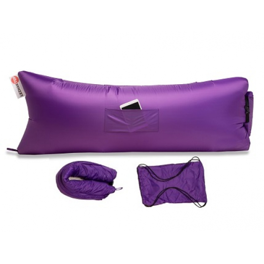 Надувной шезлонг-лежак.top premium фиолетовый - интернет-магазин tricolor.com.ua