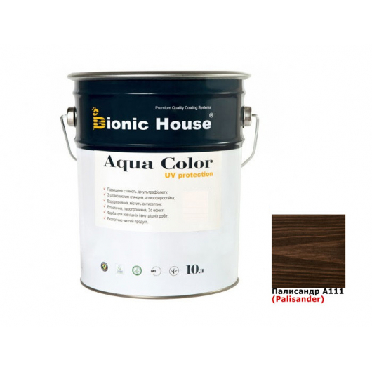 Акриловая лазурь Aqua color – UV protect Bionic House (палисандр) - интернет-магазин tricolor.com.ua
