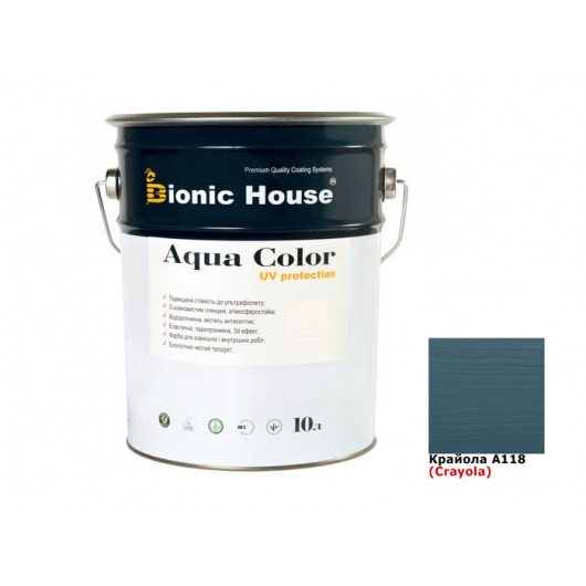 Акриловая лазурь Aqua color – UV protect Bionic House (крайола) - интернет-магазин tricolor.com.ua
