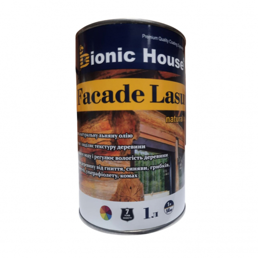 Лазурь с маслом для фасадов Facade Lasur Bionic House (тик) - интернет-магазин tricolor.com.ua