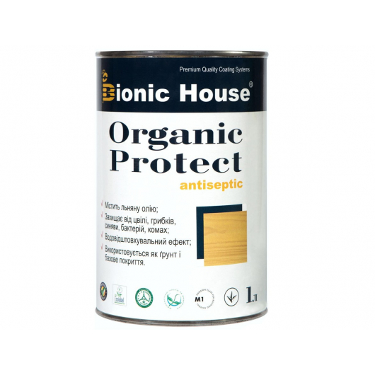 Антисептик для дерева Bionic House Organic Protect прозорий - интернет-магазин tricolor.com.ua