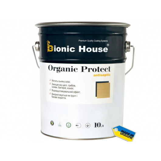 Антисептик для дерева Bionic House Organic Protect прозорий - изображение 2 - интернет-магазин tricolor.com.ua