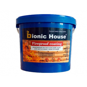 Огнебиозащитная краска Bionic House Fireproof coating для дерева