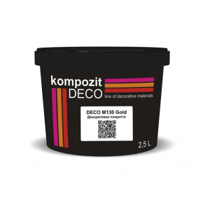 Краска декоративная DECO M130 Kompozit Золото с мерцающими частицами - интернет-магазин tricolor.com.ua