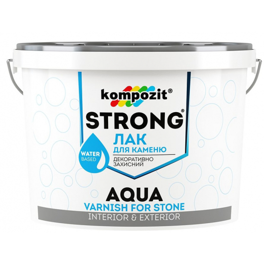 Лак для каменю Strong Aqua Kompozit - изображение 2 - интернет-магазин tricolor.com.ua
