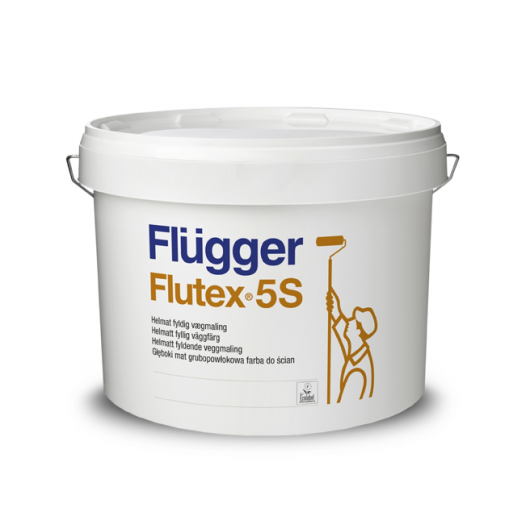 Интерьерная латексная краска Flugger Flutex 5S Vit белая