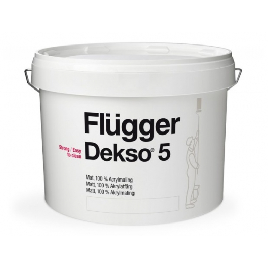Латексная краска износостойкая Flugger Dekso 5 Vit