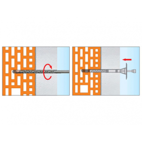 Дюбель для теплоизоляции со стальным гвоздем, удлиненным распором и термоголовкой Wkret-met LFM08120 - изображение 3 - интернет-магазин tricolor.com.ua