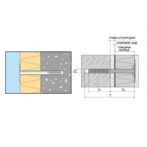Дюбель для теплоізоляції з пластиковим цвяхом Amex LI-P 10x80 - изображение 4 - интернет-магазин tricolor.com.ua