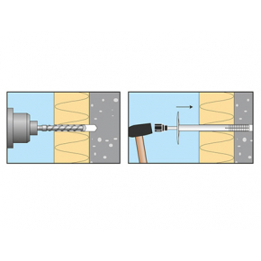 Дюбель для теплоізоляції з металевим цвяхом та термоголовкою Amex LMD-10x180 - изображение 2 - интернет-магазин tricolor.com.ua