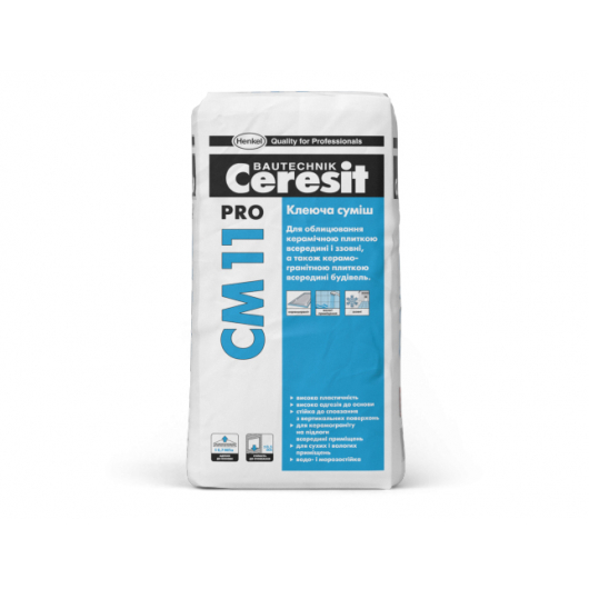 Клей для плитки Ceresit Ceramic CM 11 Pro - интернет-магазин tricolor.com.ua