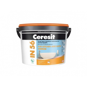 Краска интерьерная латексная Ceresit IN 56 шелковисто-матовая для ванной и кухни