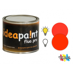 Краска интерьерная флуоресцентная Ideapaint fluo pro оранжевая