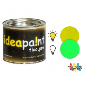 Фарба інтер'єрна флуоресцентна Ideapaint fluo pro жовта