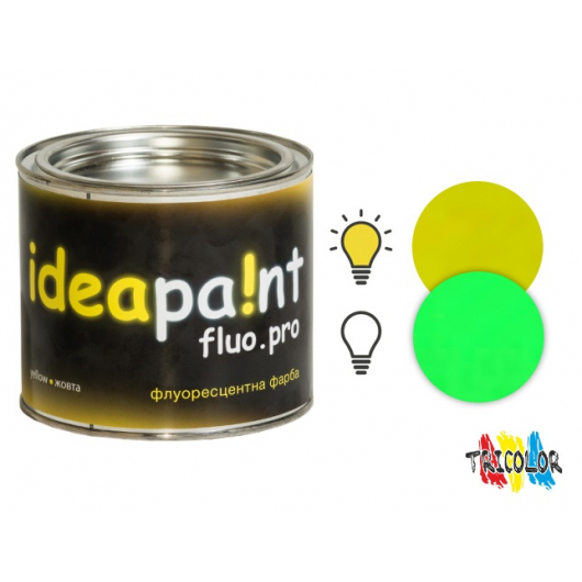 Фарба інтер'єрна флуоресцентна Ideapaint fluo pro жовта