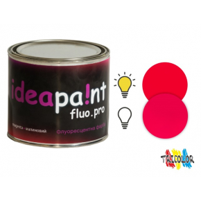 Краска интерьерная флуоресцентная Ideapaint fluo pro малиновая
