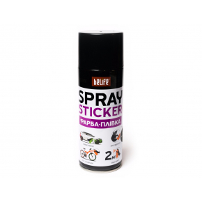 Краска-пленка (жидкая резина) BeLife Spraysticker Standart черная матовая - интернет-магазин tricolor.com.ua