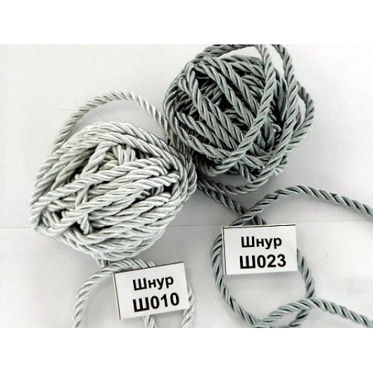 Декоративний шнур Limil 10 сріблястий - интернет-магазин tricolor.com.ua