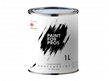 Краска интерьерная маркерная Paintforpros однокомпонентная прозрачная - Tricolor Краска интерьерная маркерная Paintforpros однокомпонентная прозрачная