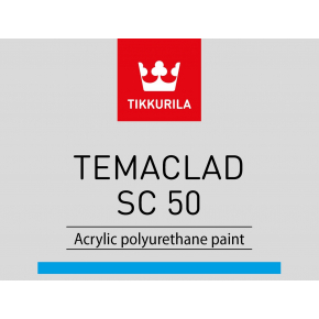 Краска акрилополиуретановая 2К А Темаклад СЦ 50 Tikkurila Temaclad SC 50 TVL белая - изображение 2 - интернет-магазин tricolor.com.ua