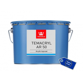 Краска акриловая Темакрил АР 50 Tikkurila Temacryl AR 50 TVL белая - изображение 2 - интернет-магазин tricolor.com.ua
