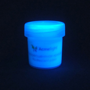 Краска флуоресцентная AcmeLight для творчества белая 20 мл - изображение 5 - интернет-магазин tricolor.com.ua