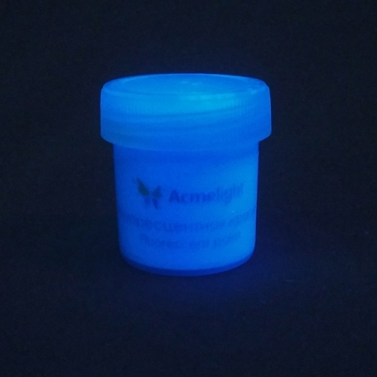 Фарба флуоресцентна AcmeLight для творчості синя 25 мл - изображение 5 - интернет-магазин tricolor.com.ua