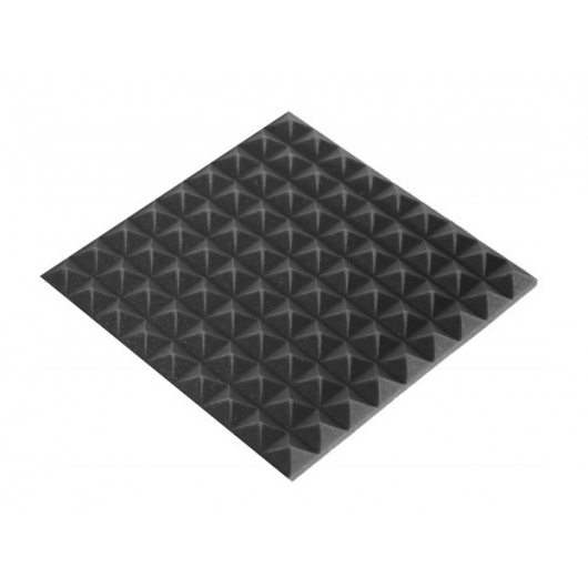 Акустична панель піраміда 30 мм 45х45 см Mini, чорний графіт