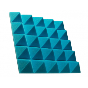 Акустична панель піраміда 70 мм 45х45 см Pyramid Gain Blue