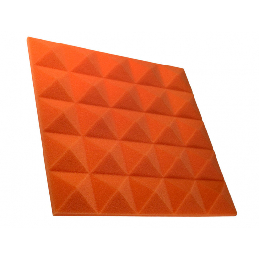 Акустична панель піраміда 30 мм 45х45 см Pyramid Gain Orange
