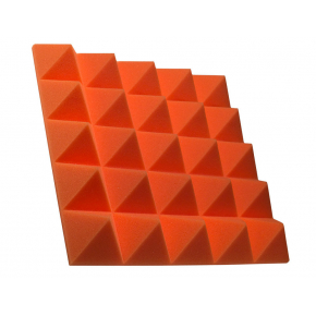 Акустична панель піраміда 70 мм 45х45 см Pyramid Gain Orange