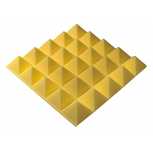 Акустична панель піраміда 30 мм 45х45 см Pyramid Gain Yellow - изображение 2 - интернет-магазин tricolor.com.ua