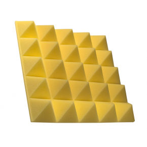 Акустична панель піраміда 70 мм 45х45 см Pyramid Gain Yellow