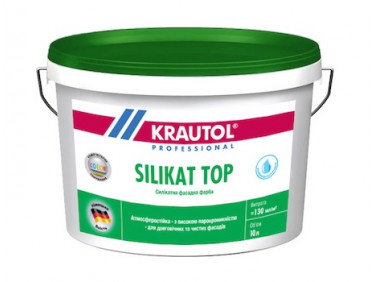 Краска фасадная Krautol Silikat Top В1 для минеральных поверхностей - Tricolor Краска фасадная Krautol Silikat Top В1 для минеральных поверхностей