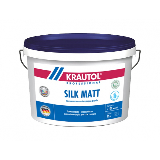 Фарба інтер'єрна латексна Krautol Silk Matt E.L.F. B1 біла