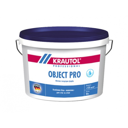 Фарба інтер'єрна акрилова Krautol Object Pro особливо біла