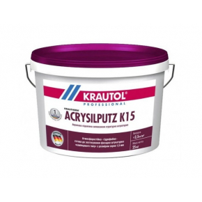 Декоративная штукатурка Krautol Krautherm Acrysilputz K15 камешковая