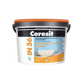 Фарба інтер'єрна латексна Ceresit IN 56 шовковисто-матова для ванної та кухні прозора