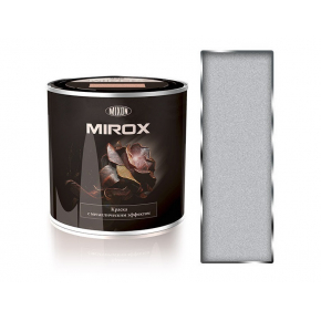 Краска декоративная с металлическим эффектом 3 в 1 Mixon Mirox серая 9022 - интернет-магазин tricolor.com.ua