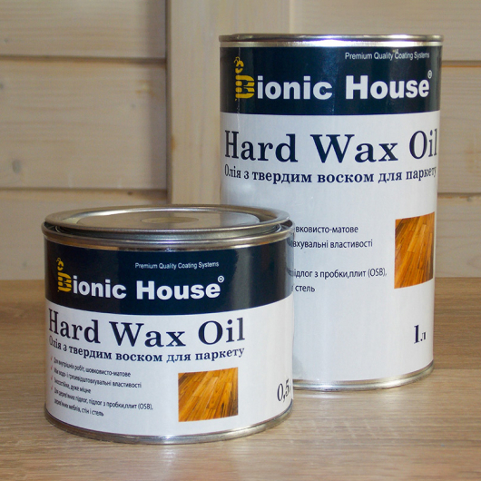 Масло для підлоги Hard Wax Oil Bionic House Чорний - изображение 2 - интернет-магазин tricolor.com.ua