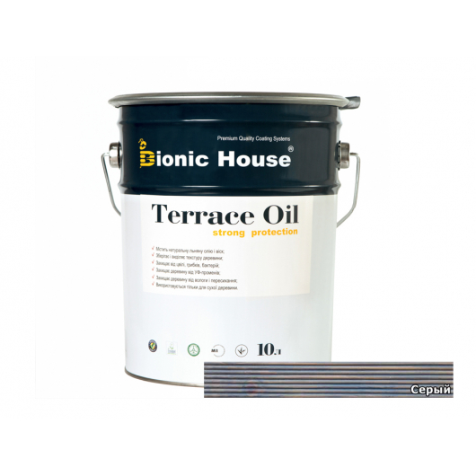 Масло терасне Terrace Oil Bionic House Сірий - интернет-магазин tricolor.com.ua