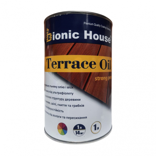 Масло терасне Terrace Oil Bionic House Сірий - изображение 5 - интернет-магазин tricolor.com.ua