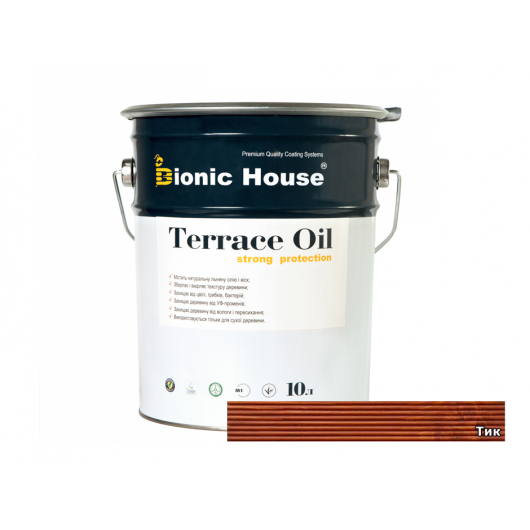 Масло терасне Terrace Oil Bionic House Тік - интернет-магазин tricolor.com.ua