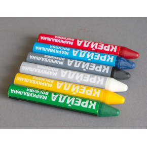 Набор мелков для маркировки на основе воска Kreyda универсальные 2 шт (черные) - изображение 2 - интернет-магазин tricolor.com.ua