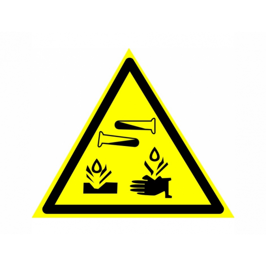Знак предупреждающий фотолюминесцентный треугольный W 04