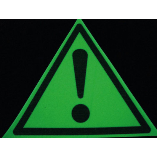 Знак предупреждающий фотолюминесцентный треугольный W 09 - изображение 2 - интернет-магазин tricolor.com.ua