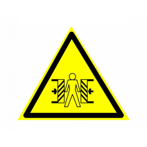 Знак предупреждающий фотолюминесцентный треугольный W 23
